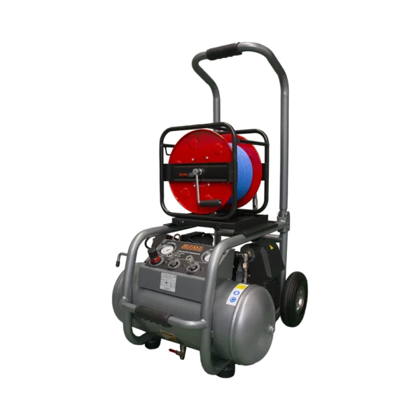 RF-COMP25-310 olievrije fluistercompressor, 25 liter, 310 l/min