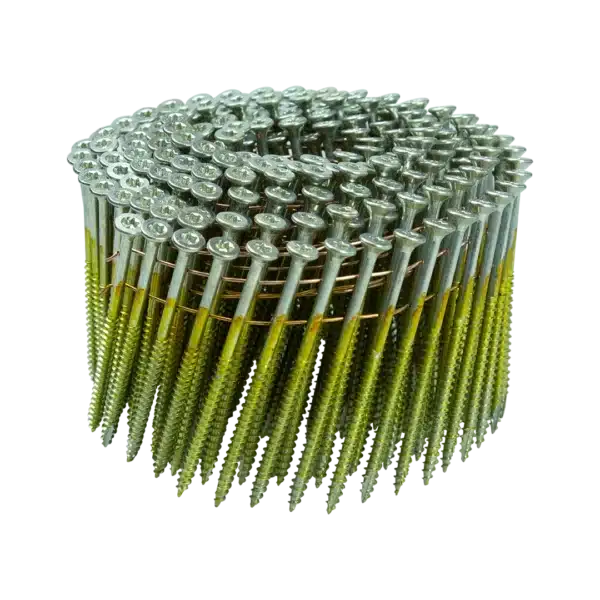 Tackscrew schroeven op rol 15-16° wit verzinkt 4.0 x 50-80 mm platkop torx 20