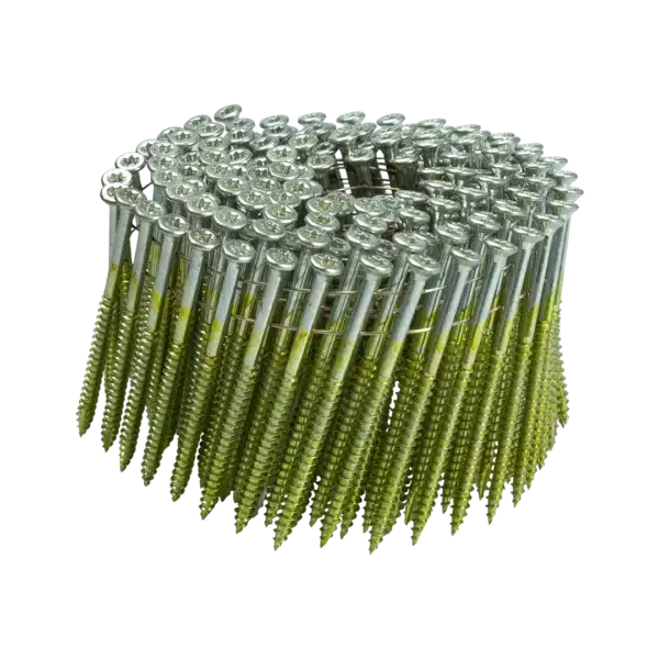 Tackscrew schroeven op rol 15-16° wit verzinkt 5.0 x 50-90 mm platkop torx 25