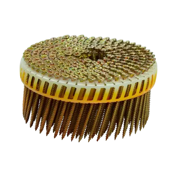 Tackscrew schroeven op rol 15-16° Geel verzinkt 4.0 x 55, 60 mm platkop kruiskop